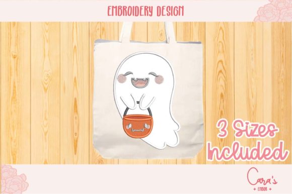 Candy Ghost Applique: A Designer's Review for Halloween Gifts