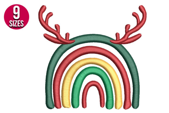 Christmas Rainbow: A Festive Embroidery Design Review