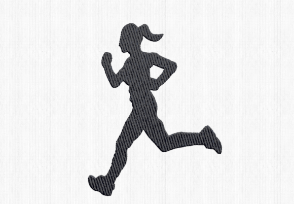 Female Runner: A Dynamic Silhouette for Handmade Gifts