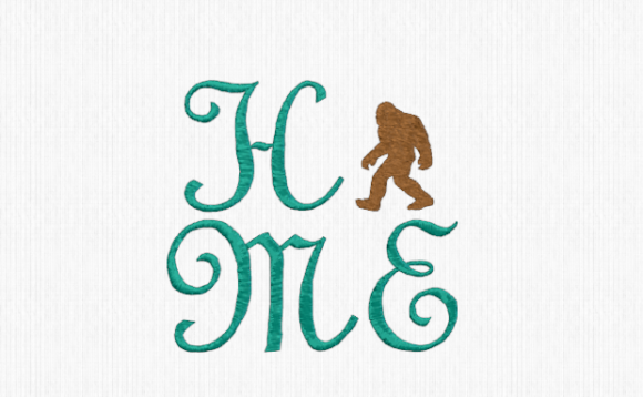 Home Bigfoot: A Designer's Take on This Wild Embroidery Motif