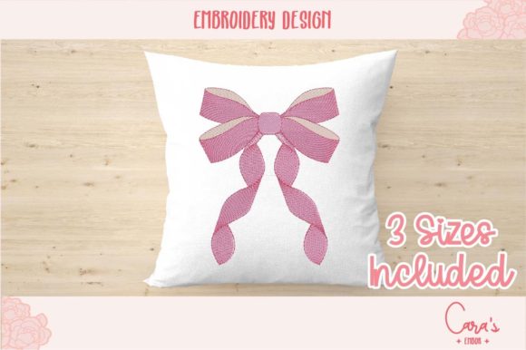 Pink Bow: A Festive Review for Holiday Embroidery