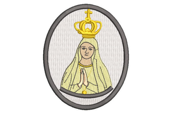 Virgin Mary Embroidery for Boutique Apparel